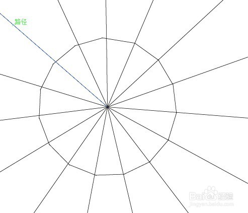 ai如何绘制一个蜘蛛网的方法