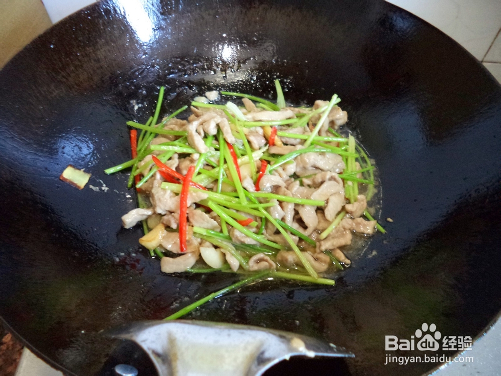 芫爆肉丝怎么做