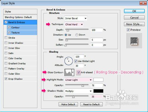 Photoshop制作华丽的镶宝石金属字