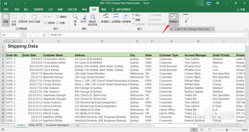 如何使用Excel的视图选项