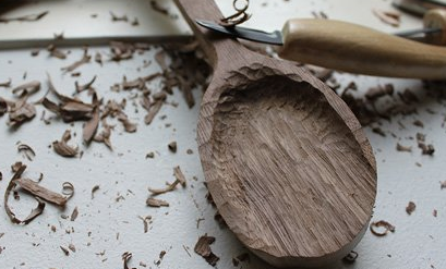 纯手工制作木勺子