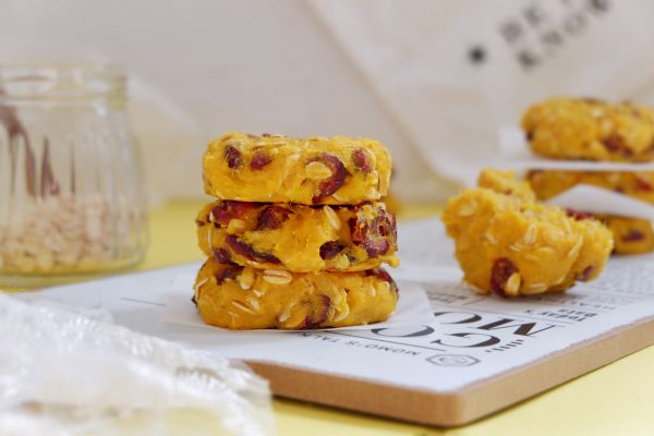 蔓越莓红薯燕麦饼