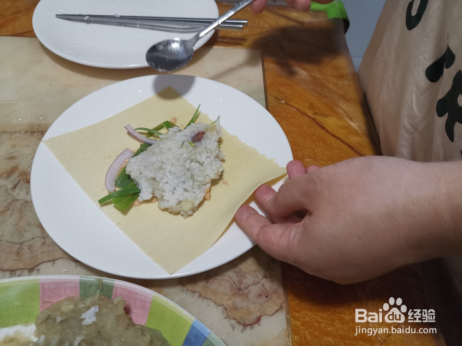 干豆腐卷饭包