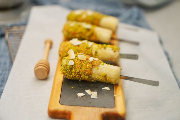 香蕉坚果花生酱冰激凌