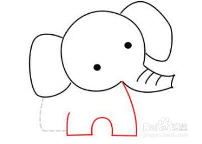 简笔画如何画大象