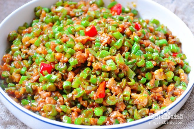 肉末豆角,好吃到流泪