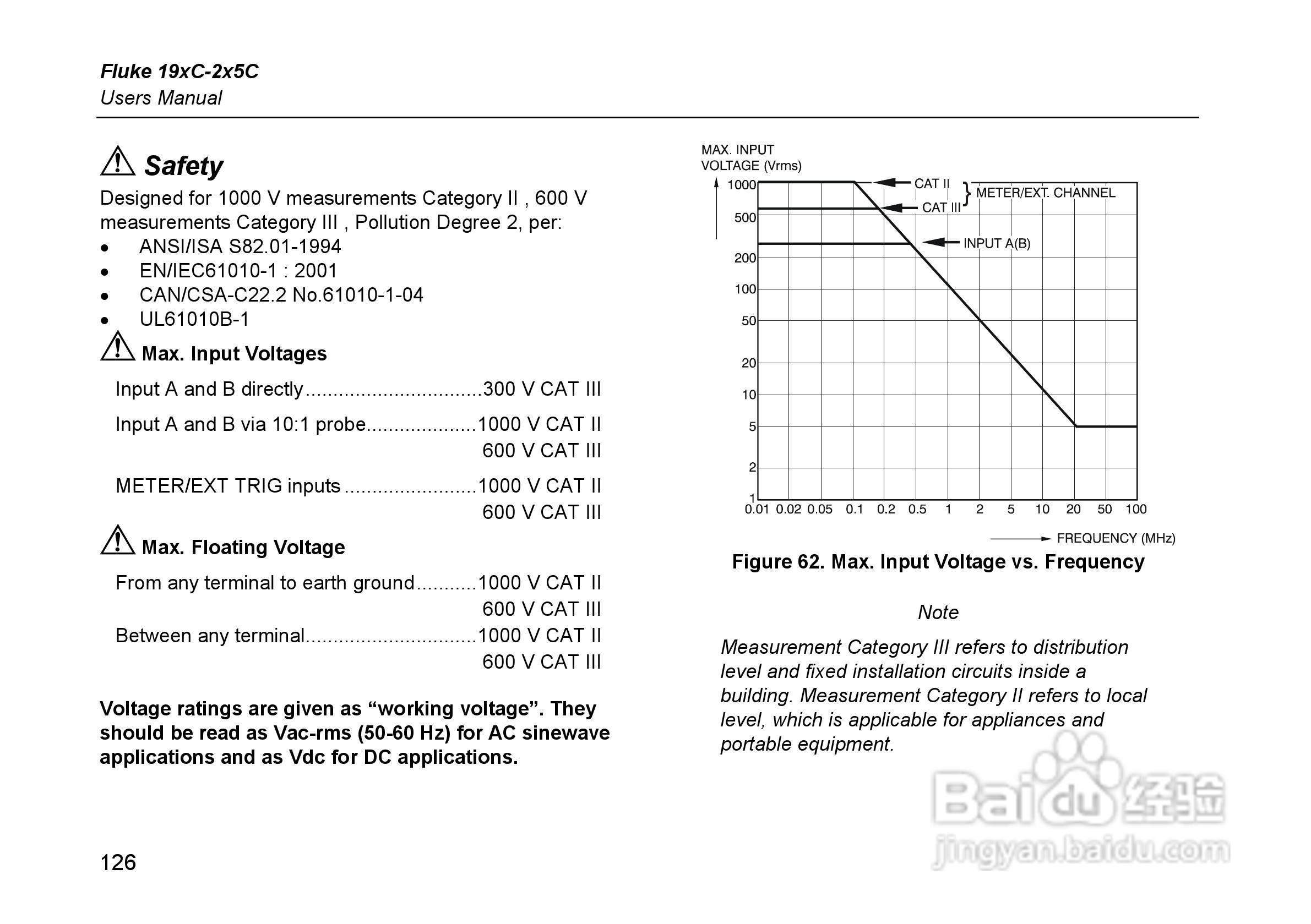 福禄克Fluke 225C彩色示波表使用说明书:[14]