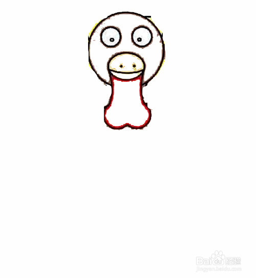 彩色火鸡的简笔画