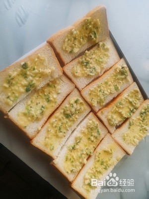 香蒜面包片怎么做