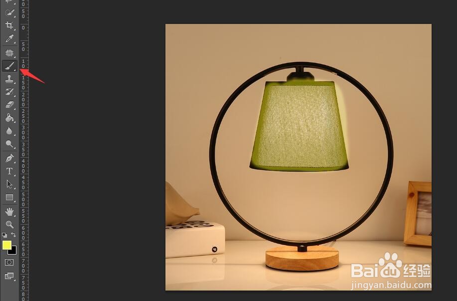 PS怎么制作灯亮的效果