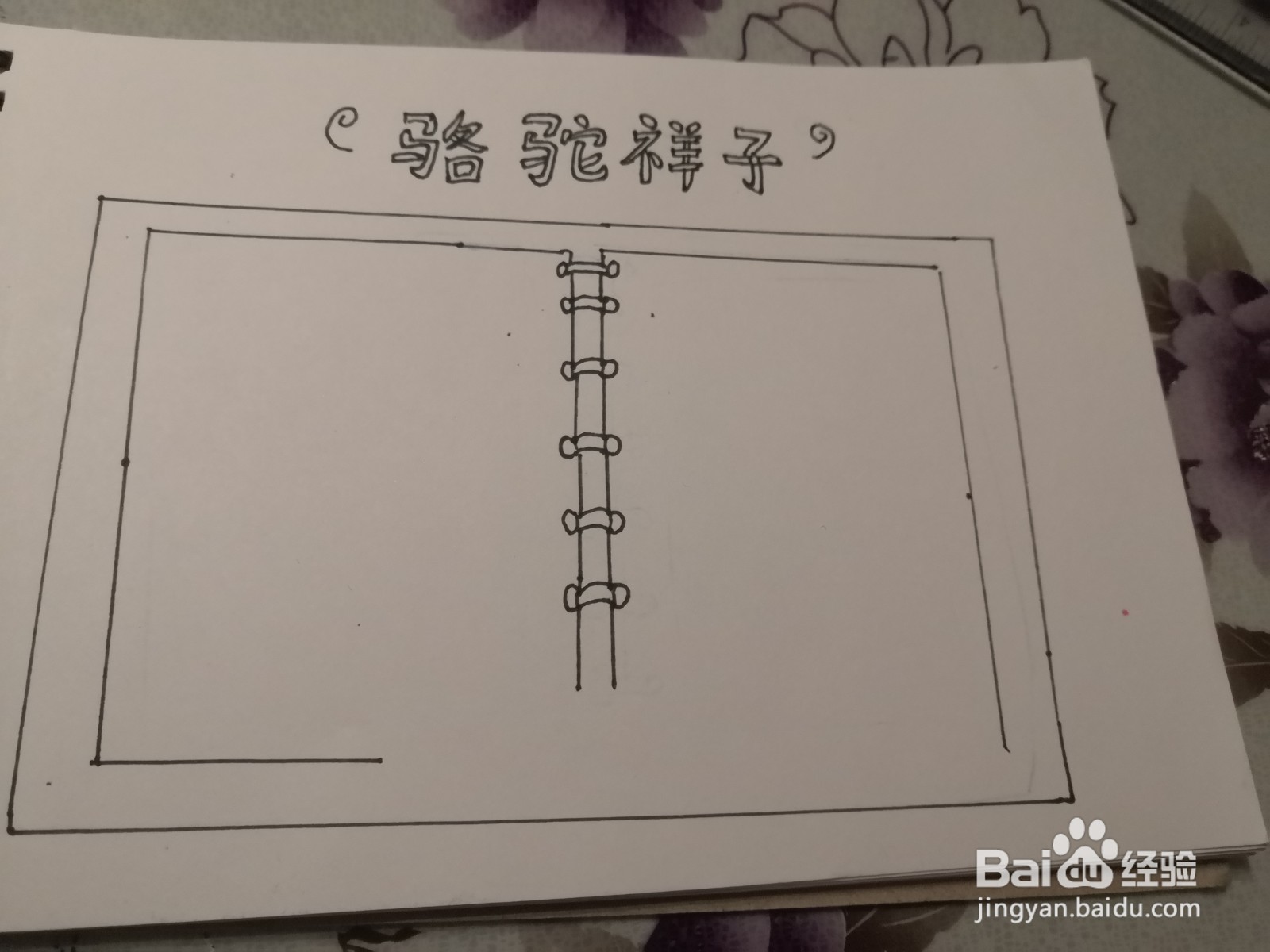 骆驼祥子手抄报简单好看