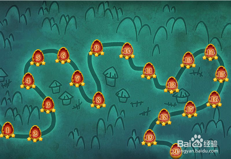 小游戏泡泡鸟历险记第20关