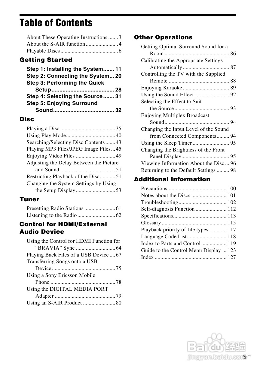 SONY DAV-DZ590K家庭影院说明书:[1]