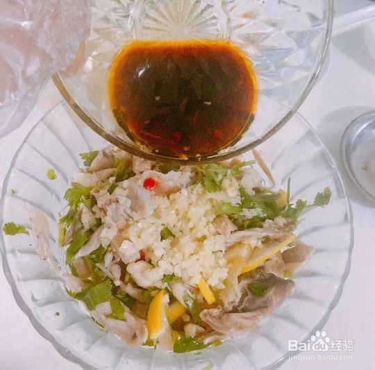 凉拌手撕柠檬鸡的做法