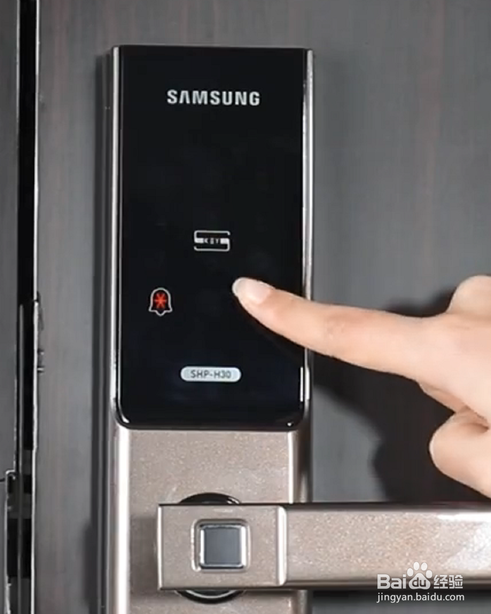 三星指纹锁怎么录指纹