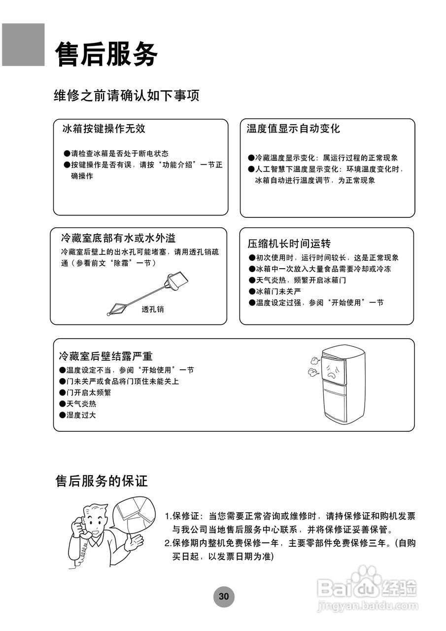 海尔冰箱BCD-228CA型说明书:[4]