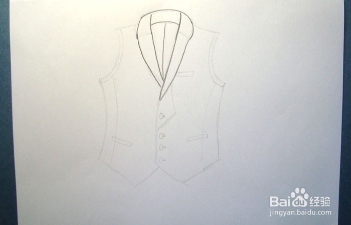彩铅如何画漂亮的夹克背心