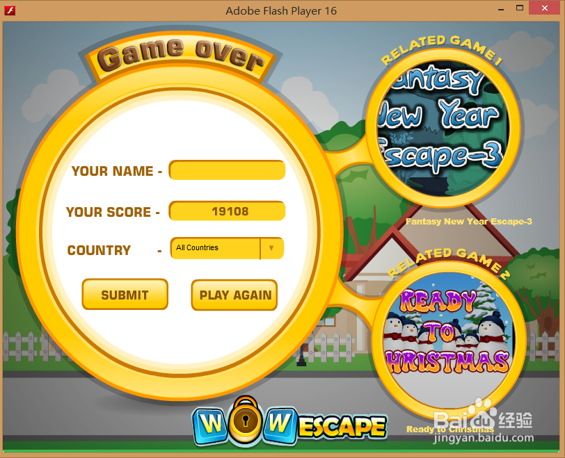 Flash游戏攻略：[37]蓝色单间逃脱-3