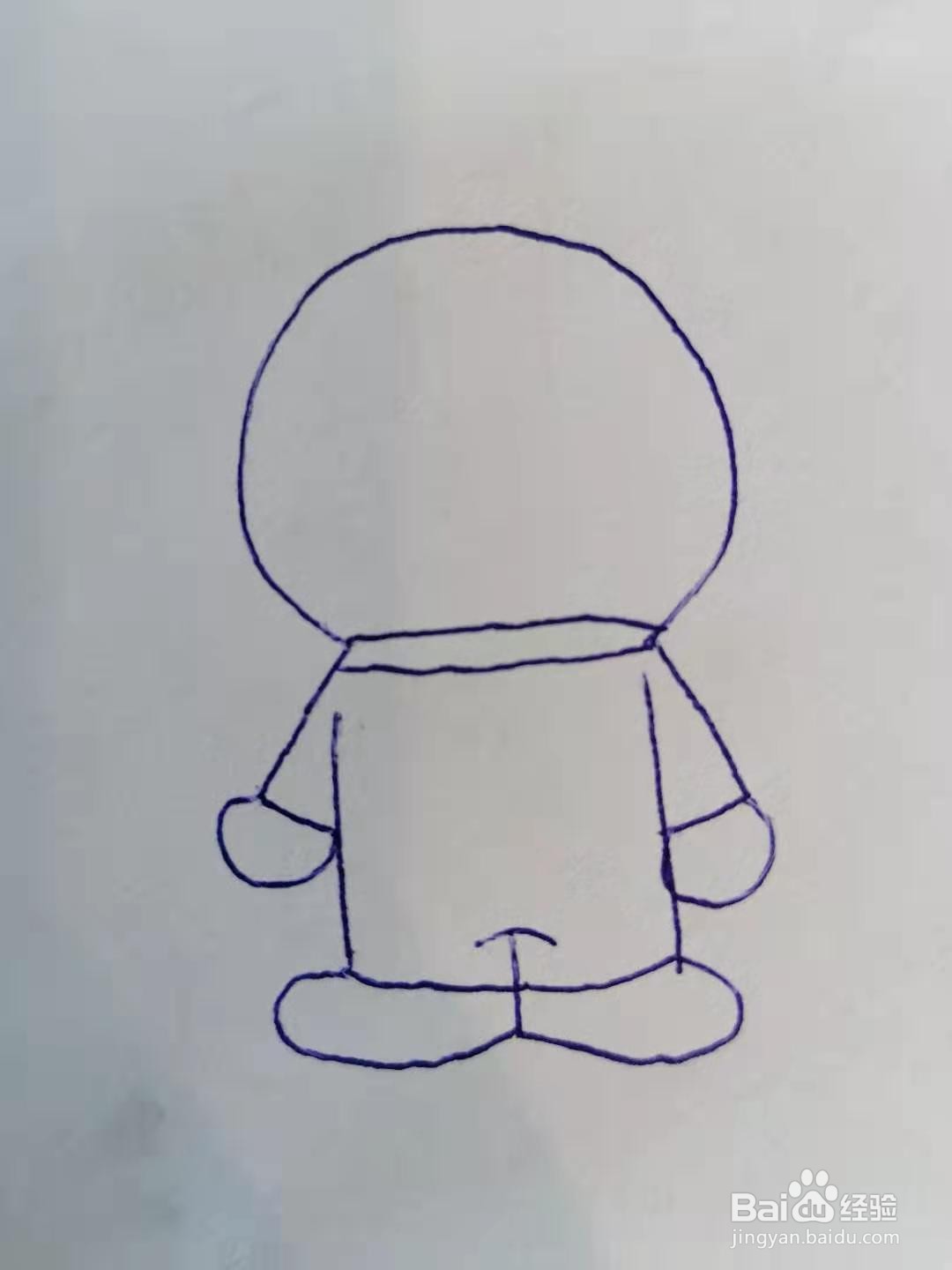 怎么画一个哆啦A梦#校园分享#