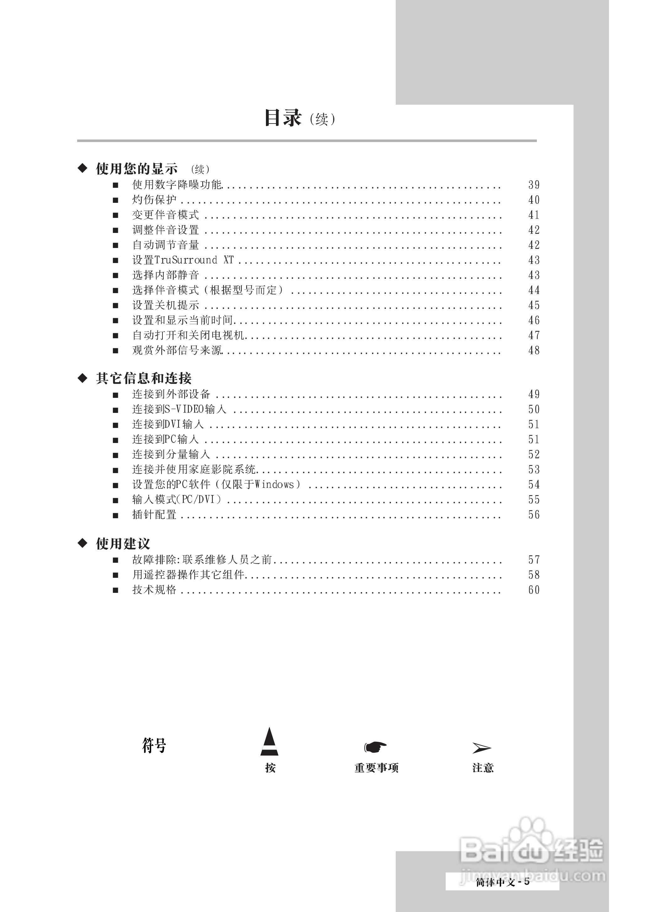 三星PS-42S4S1等离子彩电使用说明书:[1]