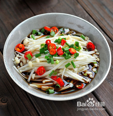 宝宝餐白灼金针菇的做法