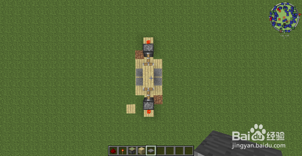 我的世界怎么做自动门