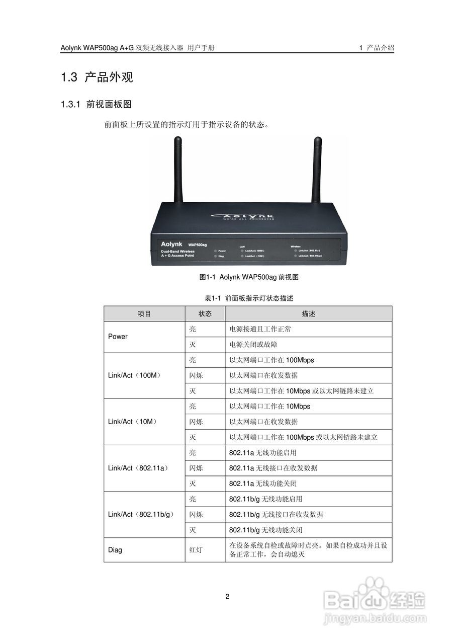 华三交换机WAP500agA+G型说明书:[1]