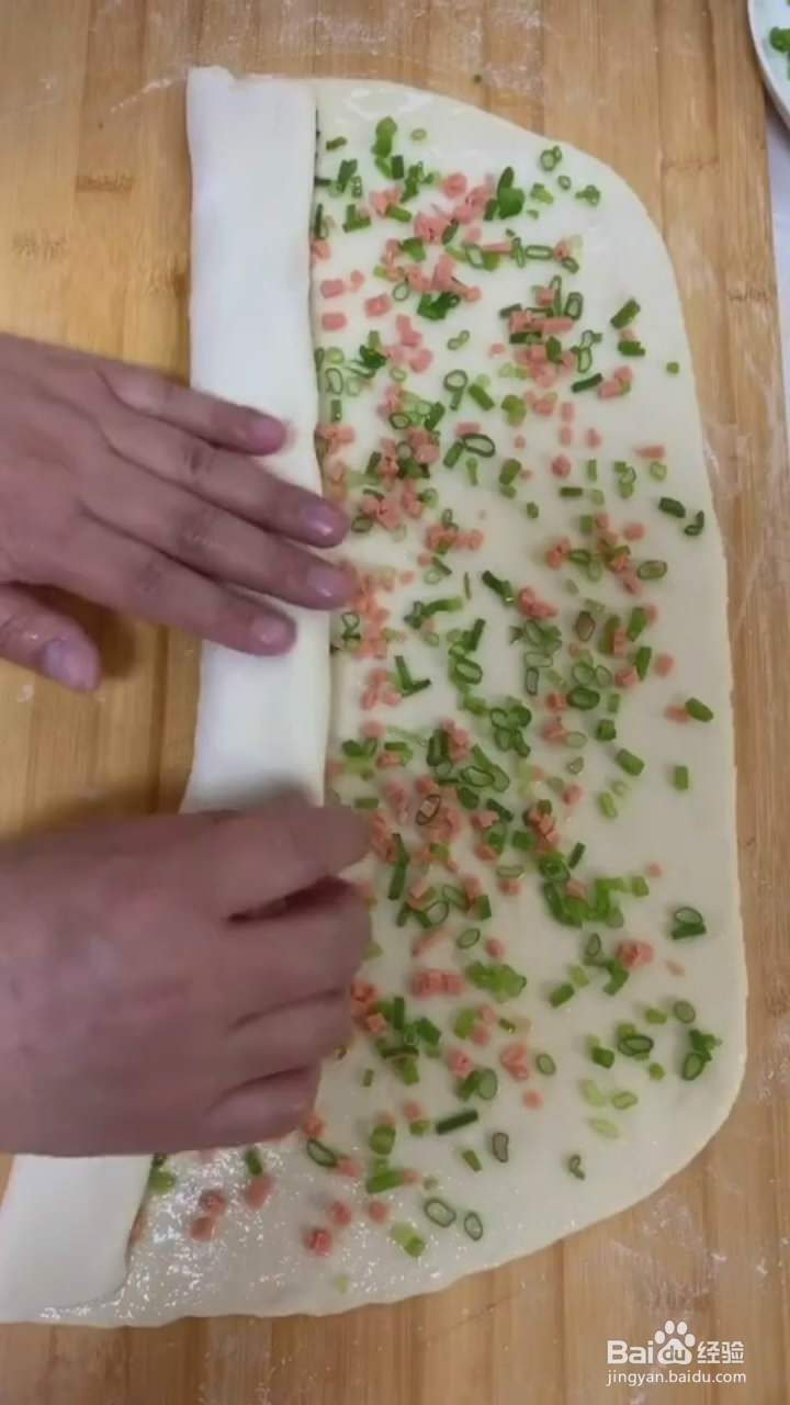 如何制作火腿花卷