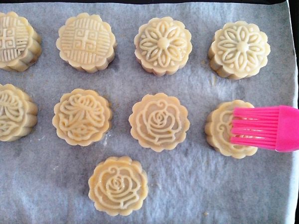 麻薯红豆沙月饼