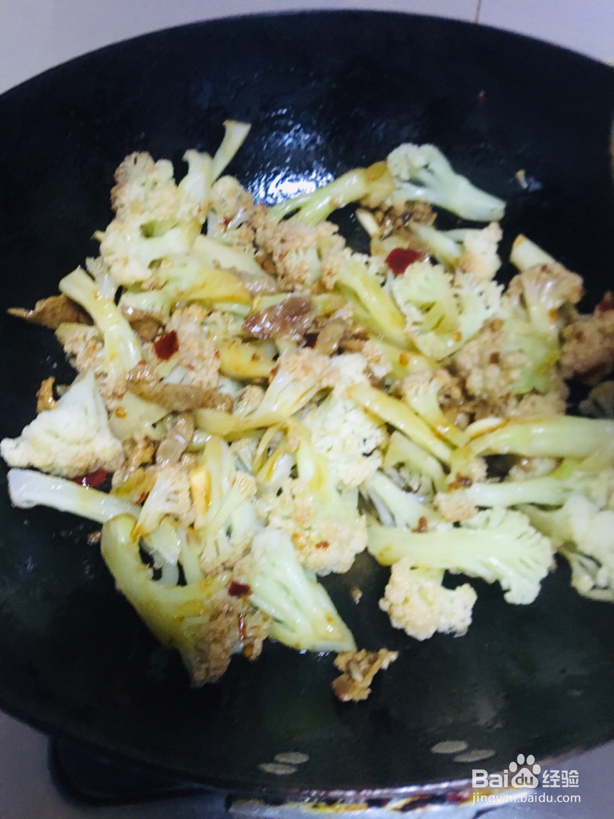 花菜炒肉的做法