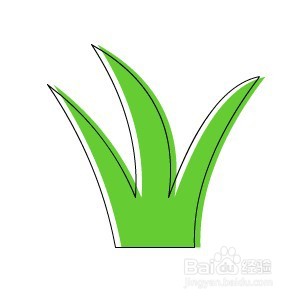 flash绘制简单小草的方法