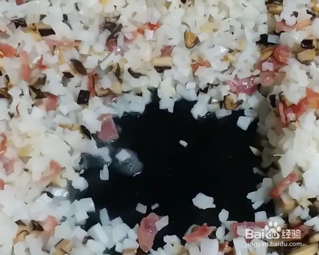 超诱人的腊肠萝卜糕