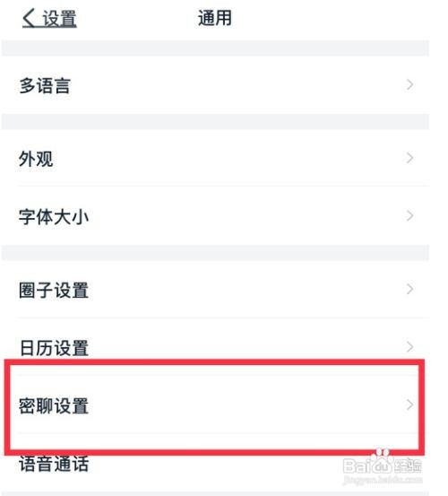 钉钉密聊功能怎么启用