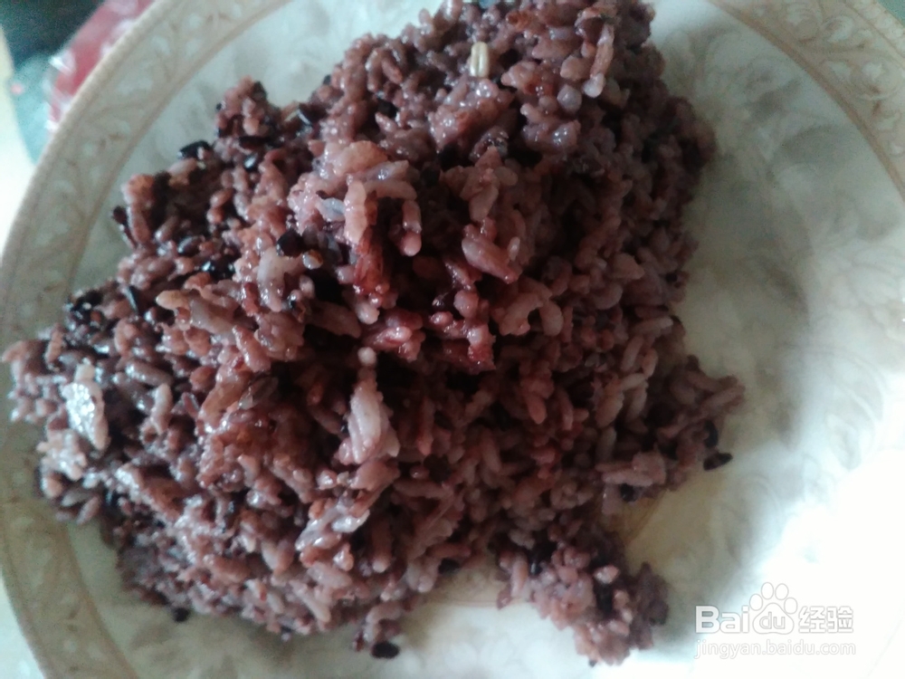 快捷：辣炒紫米饭