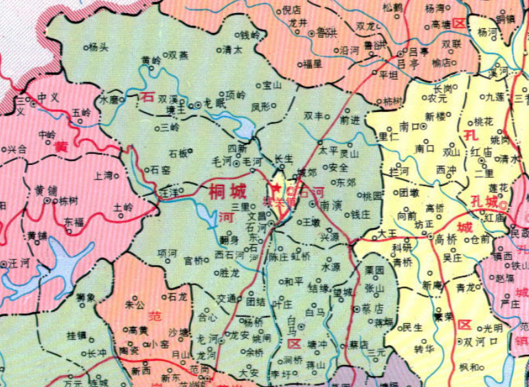 桐城多少个乡镇及名称是什么