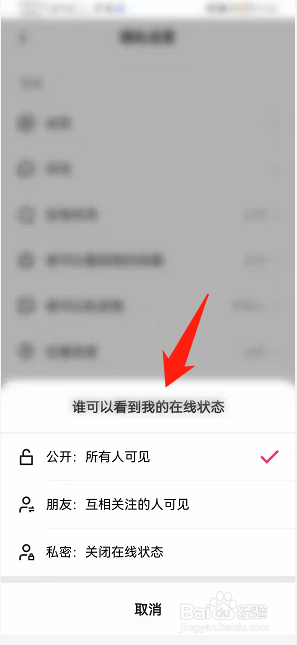 快手如何设置在线状态