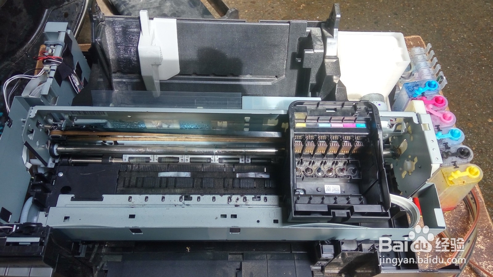 EPSON爱普生R330喷墨打印机进纸架拆解