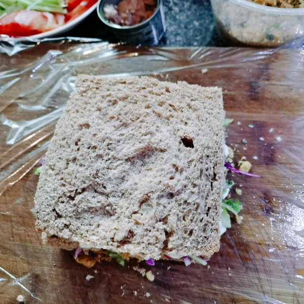 超级金枪鱼肉松三明治