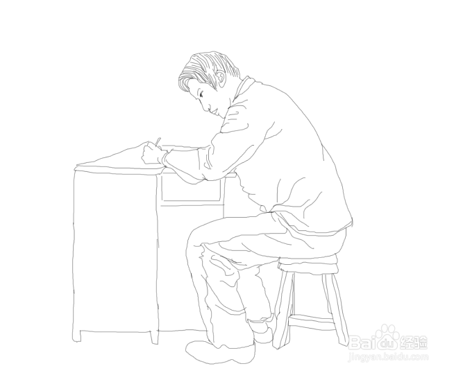 李保国简笔画如何画