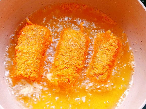 芝士时蔬炸猪排