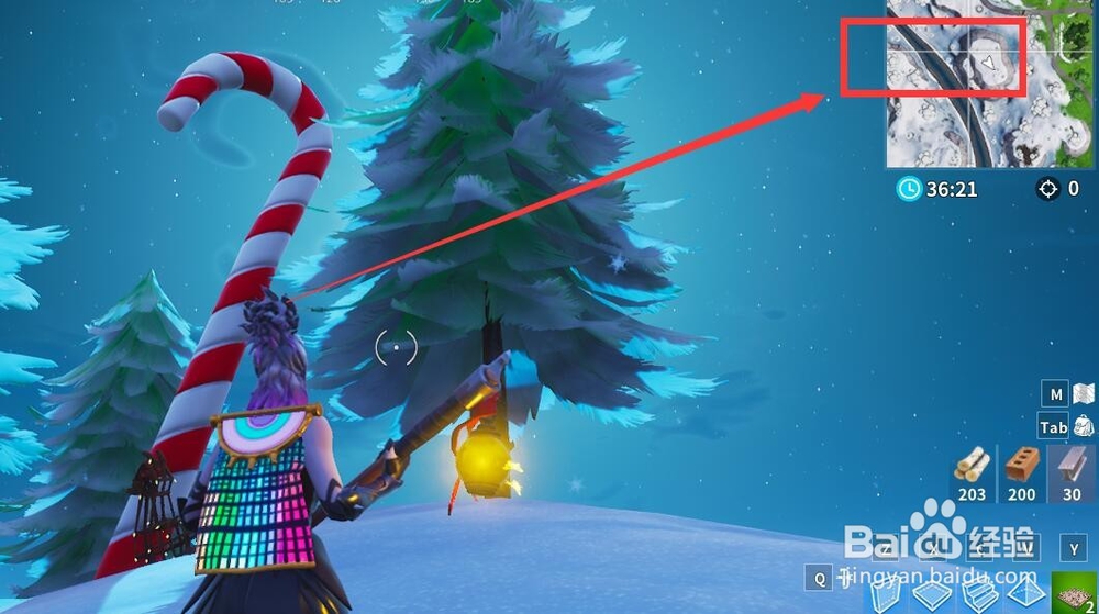 堡垒之夜巨大拐杖糖在什么地方?