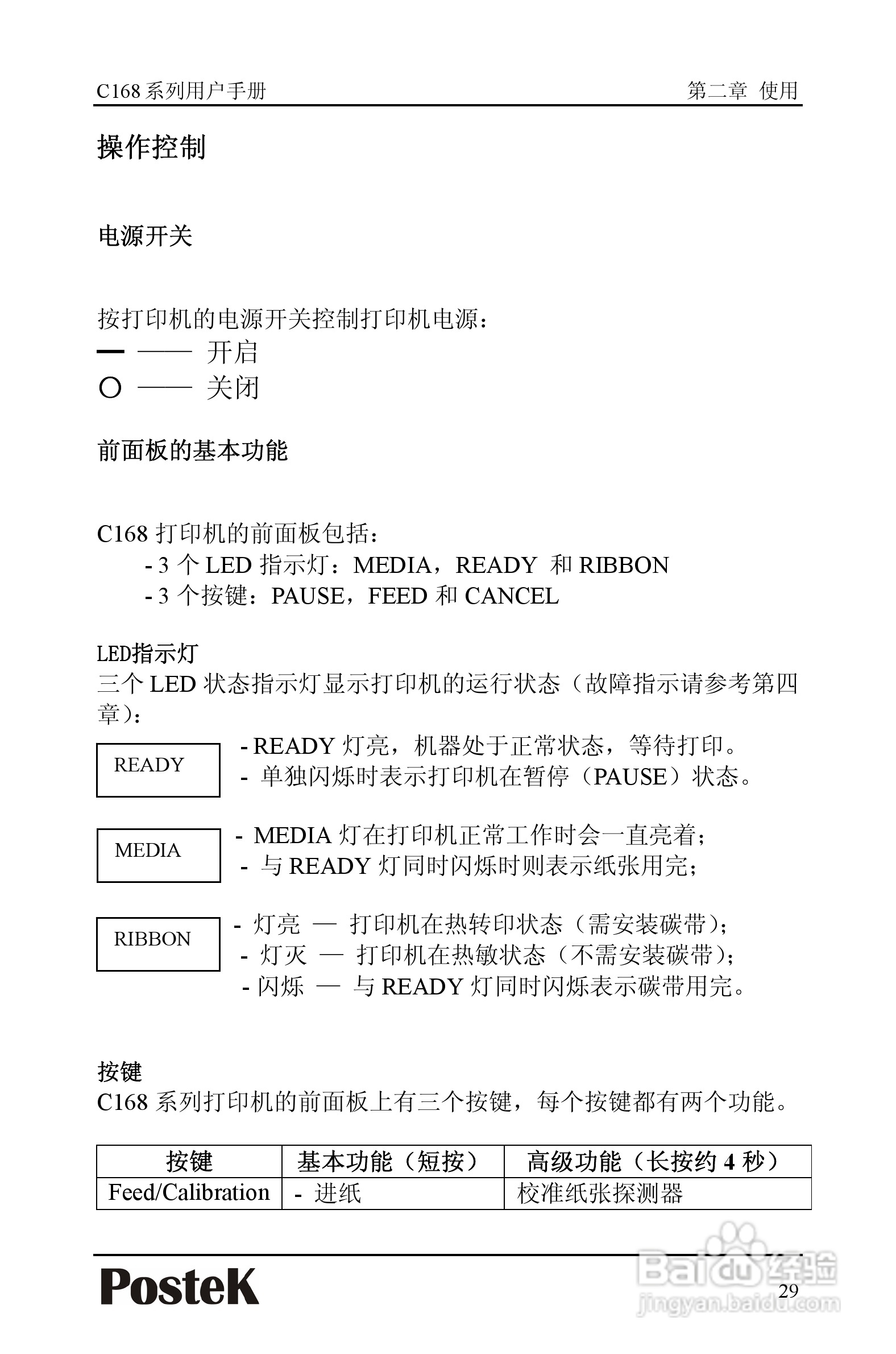 博思得 POSTEK C168标签打印机用户手册:[4]