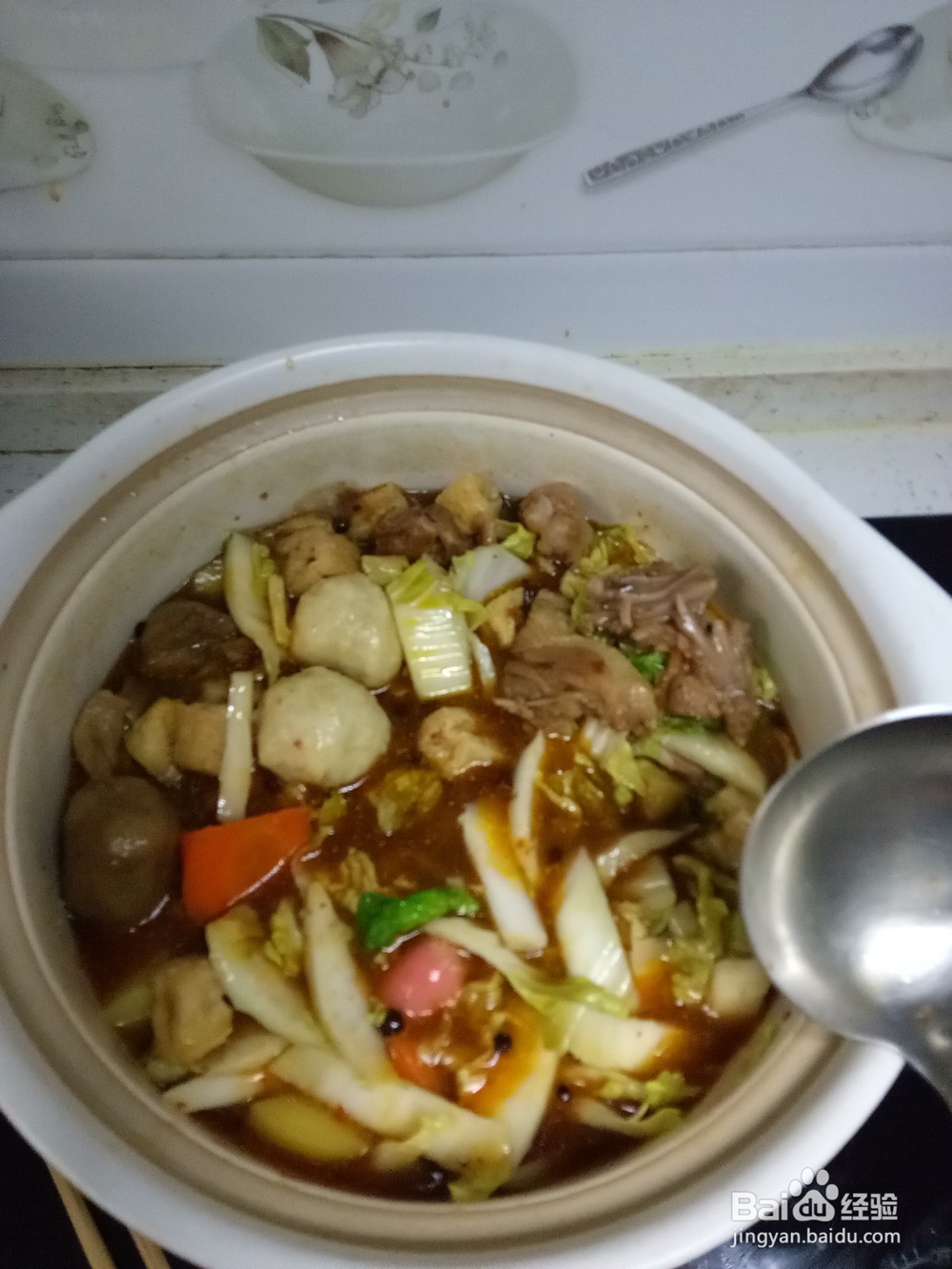 家常简单的鸭肉火锅