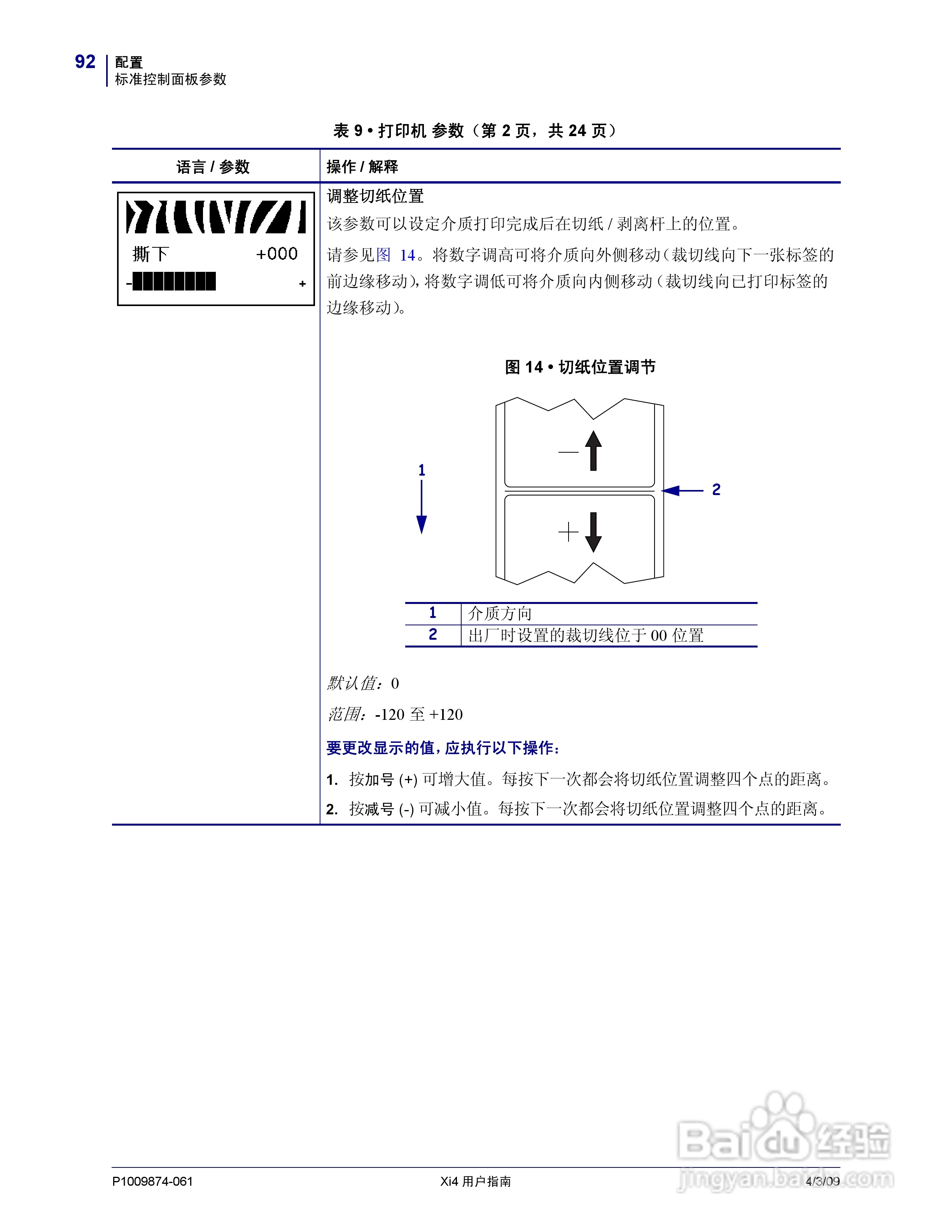 斑马110Xi4打印机使用说明书:[10]