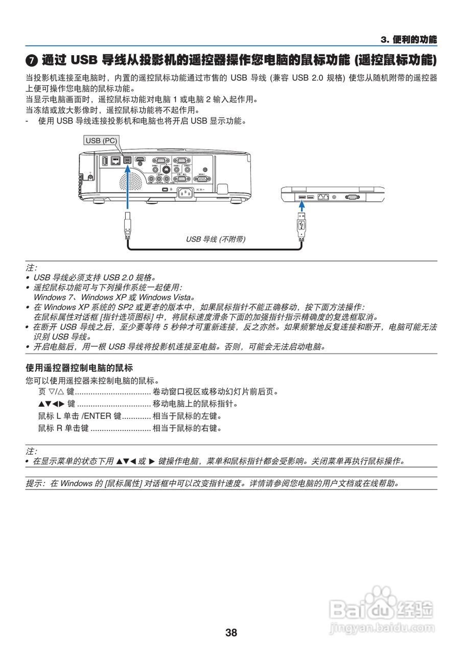 日电NP-M311W+投影机说明书:[5]