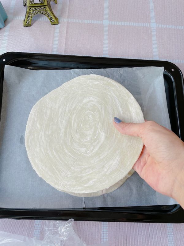 爆浆拉丝紫薯芝士饼