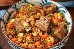 排骨焖饭的做法