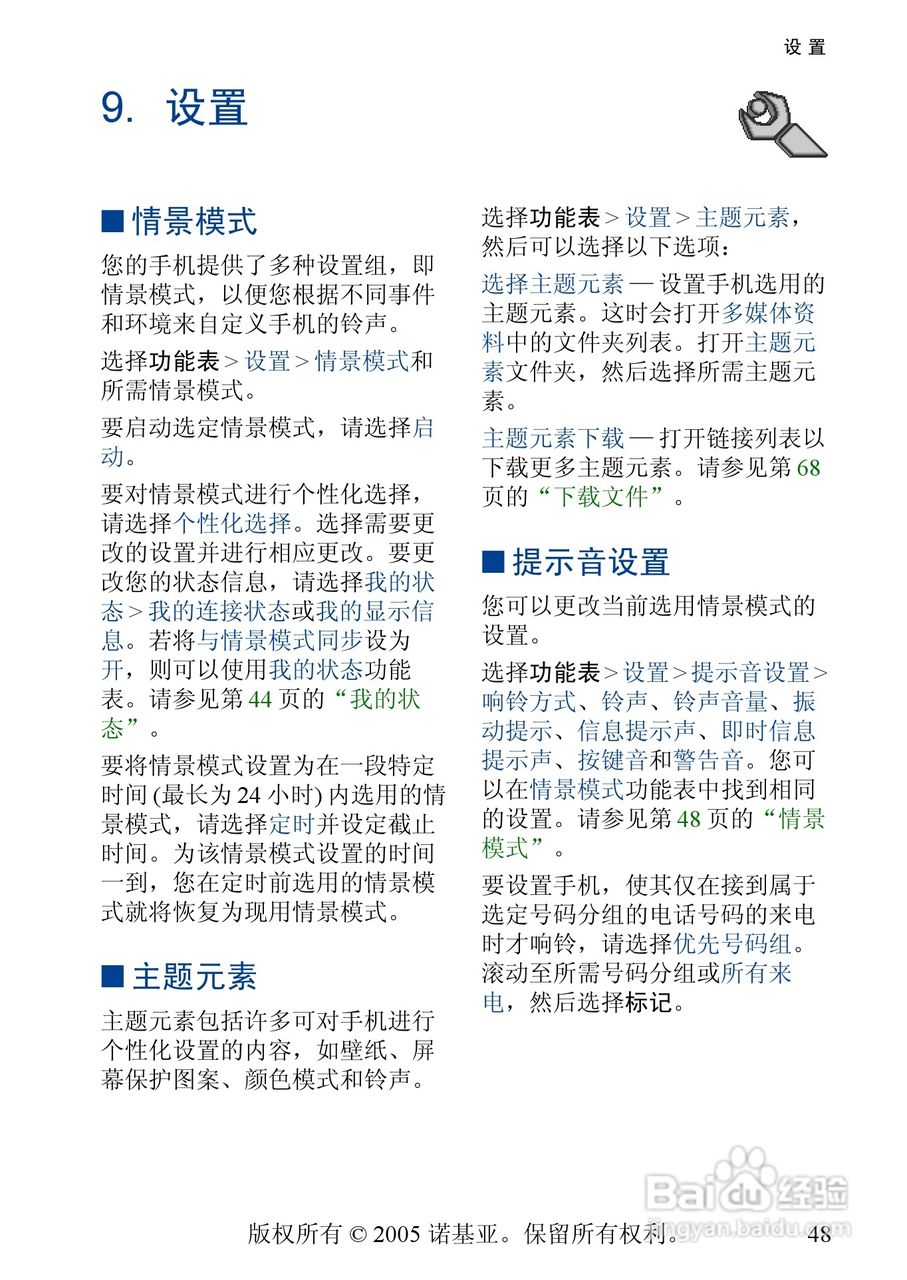 诺基亚3220手机使用说明书:[5]