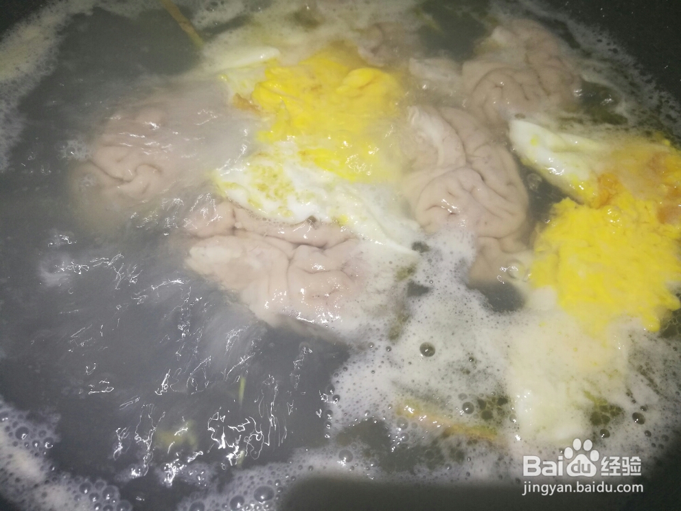 老厨师教你做悦妈鸡蛋豆苗脑花汤
