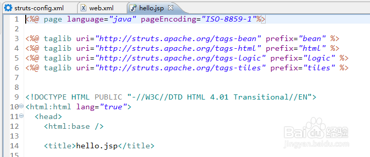 用MyEclipse开发struts程序